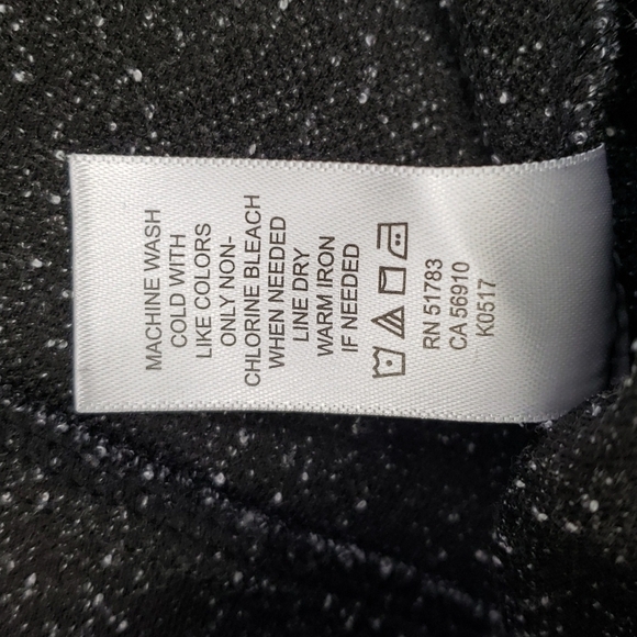 Maurices No Button Cardigan Jacket Black & White Peplum 3/4 Sleeve Plus 4 EUC - Picture 7 of 13